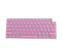 MAJONMMERD Cubierta de Teclado de Silicona para Uñas Largas, Teclas Cilíndricas Elevadas para Air 13 15 Pro 14 16 2021 2024 con Protector Suave y Cómodo para Escribir Nail Art (Pink)