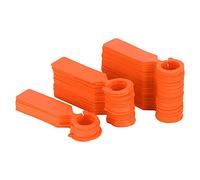 MAJONMMERD Etiqueta de Flor Colgante Etiqueta de Árbol de Planta de PVC 100 Piezas 11 X 2,4 Cm Hebilla de Anillo Reutilizable Etiquetas de Jardín para Bandejas de Semillas Macetas Huertos y Marcado