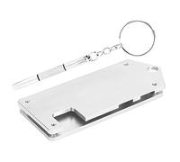 MAJONMMERD Funda Delgada de Aleación de Aluminio para W, con Diseño | Acceso al orificio del destornillador, tapete antideslizante incluido, protección de tablero portátil para bricolaje,