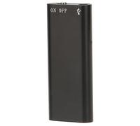 MAJONMMERD Grabadora de Voz Digital HD, Grabadora de Audio Portátil, Mini Recorder Negro, Botón One Touch, Activación por Voz, 8 Horas de Carga USB para Reuniones y Entrevistas (Inglés Neutro, Negro