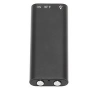 MAJONMMERD Grabadora de Voz Digital HD, Grabadora de Audio Portátil, Mini Recorder Negro, Botón One Touch, Activación por Voz, 8 Horas de Carga USB para Reuniones y Entrevistas (Inglés Neutro, Negro