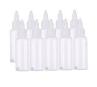 MAJONMMERD Juego de Botellas de Pintura para Aerógrafo, Botella de Aerógrafo con Alimentación por Sifón de PP de 65 Ml con 4 Embudos, Paquete de 10 Botellas de Almacenamiento con Bola de Acero y