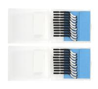MAJONMMERD M2 HSS 20 Piezas de Repuesto de Cuchilla de Corte, Cabezal de Corte de 40 Grados para Raspar PVC Plástico Hierro Aluminio con Bordes Cortantes Afilados