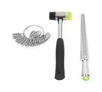 MAJONMMERD Medidor, Medidor de Joyería Hecho de Aleación de Aluminio, Juego de Medición de Dedos de 31 Piezas Hecho de Acero Inoxidable con 4 Sistemas de Tamaño (EE. UU., HK, Japón, UE),