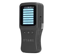 MAJONMMERD Monitor de Calidad del Aire ABS Detector de Contaminación del Aire 7 en 1 PM2.5 PM10 VOC CH2O Medidor de CO2 con Alarma de Pantalla a Color de 2,8 Pulgadas para Uso en el Hogar, Oficina,