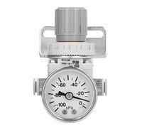 MAJONMMERD Regulador de Presión de Aire, -100 a -1,3 KPa, Autobloqueo | Válvula de Vacío Neumática, Cuerpo de Plástico, Esfera Transparente, para Compresores y Secadores, Rosca Rc 1/8 de Pulgada,