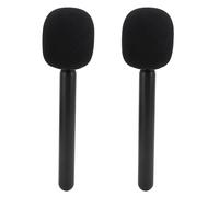 MAJONMMERD Soporte de Micrófono Inalámbrico para Wireless GO II Hollyland Lark 150 G1 Movo con Espuma de Parabrisas, Plástico ABS Ligero, 2 uds.
