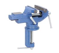 MAJONMMERD Tornillo de Banco 80mm Mordazas Acero C45 Rotación 360 Grados | Cuerpo de Acero C45, Base Giratoria 360°, Mordaza Texturizada Antideslizante, Recubrimiento Electrostático Antioxidante,
