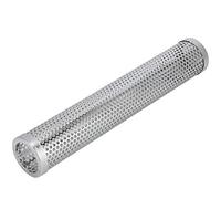 MAJONMMERD Tubo para Ahumar, Tubo para Ahumar para Barbacoa de Acero Inoxidable de 12 Pulgadas, Generador de Humo de Pellets Redondo o Hexagonal, Orificios de Difusión, para Parrillas y Ahumadores