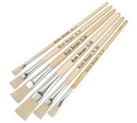 Major Brushes Hog Corto Plano Surtido Paquete 60/10 Tamaño 4 ,6 ,8 ,10 ,14 ,18