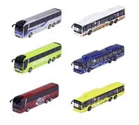 Majorette 212053159 City Bus - Autobús de Juguete con Rueda Libre y suspensión, Cuerpo de Metal, 13 cm de Largo, para niños a Partir de 3 años, Entrega 1 Pieza, Multicolor, Modelo aleatório