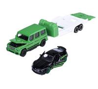 Majorette 8502103000 - Mercedes-Amg Deluxe Remolque-MB AMG G 63 + Gt 63 - Nuevo