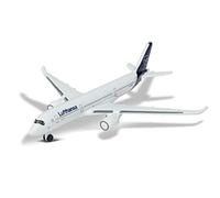 Majorette Airbus 350 Lufthansa 212057980Q02 Airbus 350 - Avión de Juguete con diseño Original, 11 cm, Color Blanco, para niños a Partir de 3 años