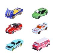 Majorette Auto CastHeads-Edition (1 modelo de coche) - Coche de juguete original de metal con rueda libre, suspensión y pieza que se puede abrir, selección aleatoria de 6 coches para niños a partir de
