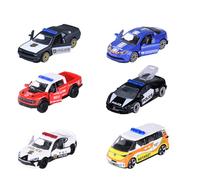 Majorette Auto Rescue World Premium (1 modelo de coche) - Vehículo de emergencia de metal con rueda libre y suspensión, selección aleatoria de 6 coches de juguete para niños a partir de 3 años, 7,5 cm