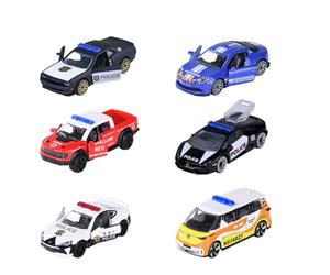 Majorette Auto Rescue World Premium (1 modelo de coche) - Vehículo de emergencia de metal con rueda libre y suspensión, selección aleatoria de 6 coches de juguete para niños a partir de 3 años, 7,5 cm