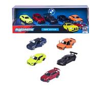 Majorette BMW Giftpack 5 Coches de Metal 7,5 cm, Set 5 Vehículos BMW con 2 Modelos Exclusivos, Die-Cast con Suspensión y Partes Móviles, Miniaturas Coleccionables +3 Años (8502105005)