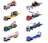 Majorette - Camiones de transporte trailers de juguete, 20 cm, 7 modelos disponibles, con suspensión, apertura de puertas y/o partes móviles, no se puede elegir ( 212053302)