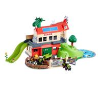 Majorette CLAAS Farm Spielset (In oches) - Granja de Juguete con establo, Tractores, Animales, Accesorios y Muchas Funciones, Patio de Juego para niños a Partir de 5 años, 56 x 36 x 24 cm