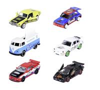 Majorette - Coche a Escala Majorette 60 Aniversario edición 'Deluxe'- Recibirá 1 de 6 Modelos de Coches de Juguete (al Azar), con Logotipo de la Marca y Caja metálica coleccionista, 7,5cm (212054102)