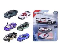 Majorette - Modelo de Coche Deluxe (1 Coche), 1 de 6 Coches de Juguete (Audi, Bugatti, Land Rover, Nissan, Porsche) de Metal con Caja de Recogida de 7,5 cm, para niños a Partir de 3 años