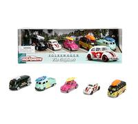 Majorette - Coches Premium Volkswagen The Originals con Partes en Metal, Escala 1:64, Con Licencia Oficial VW, Recibirás un set de 5 Vehículos VW (212055008)