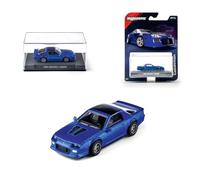 Majorette Collection 1985 Chevrolet Camaro, Coche de Metal Azul, Escala 1:64, Ruedas de Goma, Faros Transparentes, Expositor con Tornillo, Especial coleccionista, 14 años (8505001004)