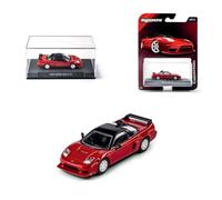 Majorette Collection 1995 Honda NSX-R GT, Coche de Metal Rojo y Negro, Escala 1:64, Ruedas de Goma, Faros Transparentes, Expositor con Tornillo, Especial coleccionista 14 años (8505001005)