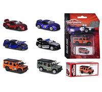 Majorette Deluxe Assortment Die-Cast - Vehículo de Juguete con Caja de Recogida, neumáticos de Goma, Rueda Libre, Miniatura, Coche de Juguete de Metal, 6 Modelos Diferentes, Entrega: 1 Pieza,