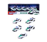 Majorette Dubai Police - Giftpack de 5 Piezas - Modelos de vehículos de intervención - Escala 1/64ª - Partes corredizas, Faros translúcidos, suspensiones - A Partir de 3 años