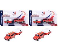 Majorette - French Touch País Vasco - 1 vehículo Premium - Coches en Miniatura de Metal - Escala 1/64ª - 212055014Q03, Azul o Blanco (Paquete de 2)