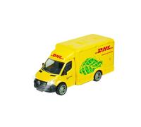 Majorette - Grand Series Furgoneta de Reparto Mercedes-Benz Sprinter DHL , 15cm, Escala 1:43 (15 cm), Fabricada en Metal y Plástico, Luz y Sonido (213742000)