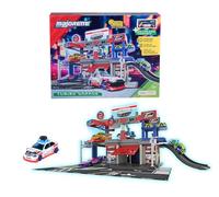 Majorette JDM Legends Tuning Garage - Aparcamiento de Coche de Estilo japonés con Ascensor, rampa, luz y Sonido, Garaje de Juguete para niños a Partir de 5 años, 36 x 46 x 24 cm, Incluye Pilas