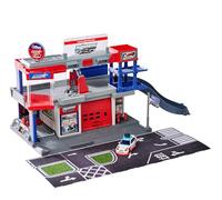 Majorette JDM Legends Tuning Garage - Aparcamiento de Coche de Estilo japonés con Ascensor, rampa, luz y Sonido, Garaje de Juguete para niños a Partir de 5 años, 36 x 46 x 24 cm, Incluye Pilas