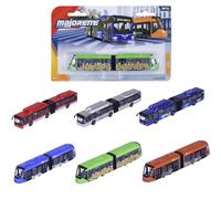 Majorette Man City Bus o Avenio Tram (1 Modelo de Coche) - Autobús de Juguete o tranvía de Metal con Rueda Libre, selección aleatoria de 6 Modelos de vehículos para niños a Partir de 3 años, Cada uno