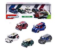 Majorette Mini Icons, Pack 5 Coches Metal 7,5 cm, Escala 1:64, +3 Años | PACK COMPLETO DE 5 COCHES MINI; metal; licencia oficial; escala 1:64; rueda libre; suspensión; partes practicables