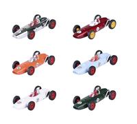 Majorette - Modelo de Coche de 60 años de Aniversario First Ever - Racecar de Metal con Figura del Conductor y neumáticos de Goma, Coche en 6 Colores (al Azar), 7,5 cm, Coche de Juguete con Caja de
