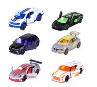 Majorette - Modelo de Coche de edición Limitada de 10 a 6 velocidades (Renault, Porsche, Ford, Nissan, Lamborghini), 1 Coche de Metal con Rueda Libre, 7,5 cm, para niños a Partir de 3 años