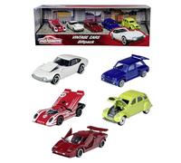 Majorette - Pack de 5 Coches en Metal, coleccionables de colección Vintage, Modelos Diferentes, recibirá un Pack de Forma aleatoria (212052013)