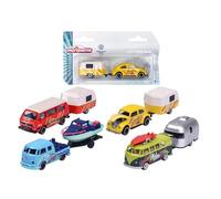 Majorette - Remolques Volkswagen The Originals con Partes en Metal, Escala 1:64, Con Licencia Oficial VW, Recibirás 1 de 4 Modelos de Vehículos + remolques VW (enviado al azar)(3467452065464)