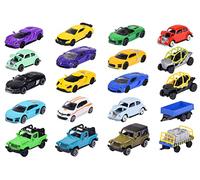 Majorette - Set de 20 Vehículos de Juguete en Metal (7,5 cm), Incluye Funda de Transporte y Almacenamiento, Adecuado a Partir de 3 años e Ideal para Coleccionistas (212058595)