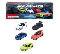 Majorette Set de 5 Coches Mercedes AMG 7,5 cm Caja Decorada de Colección Vehículos de Juguete de Metal Fundido Licencia Oficial A Partir de 3 Años (850210500)