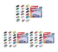 Majorette Street Cars, Surtido 18 Modelos, Coches metálicos 7,5 cm, envío Aleatorio, Desde 3 años, con licencias Originales, Blister Nuevo, realistas y Resistentes (8501000000) (Paquete de 3)