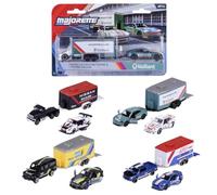 Majorette Trailer Ride Wild Racing 1:64 con 2 Coches de Metal. Set de 3 Piezas con Rueda Libre. Licencias Oficiales. Envío Aleatorio Entre 4 Modelos. A Partir de 3 Años (8502003001)