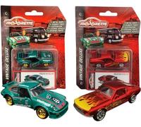 Majorette Vintage Deluxe Range - Modelo de coche a escala 1:59, paquete doble - 934 Vailant & Fastback 1967