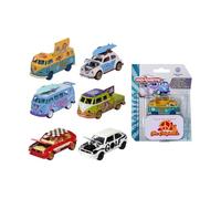 Majorette - Volkswagen The Originals Deluxe Cars - 1 de 6 Coches VW aleatorios, Escala 1:64, con Licencia Oficial de Volkswagen, Caja de Metal Coleccionable, Coches de Juguete Altamente detallados,