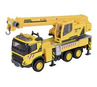 Majorette Volvo FMX Truck Crane (22 cm) - Gran vehículo de construcción con Brazo de grúa Extensible, cabrestante, Rueda Libre y neumáticos de Goma, Juguete para niños a Partir de 3 años