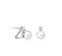 Majorica, Pendientes Lyra, Plata 1a ley, omega con pincho