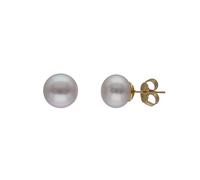 Majorica - Pendientes Nuada con Perla - Colección Nuada - Elaborados con Plata Dorada - Perla Blanca Redondas de 10 mm - Cierre de Pincho - Pendientes de Plata para Mujer - Joyas de Mujer