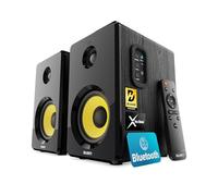 MAJORITY D40X Altavoces Autoamplificados | Bluetooth Monitores de Estudio | 70W Cono de Kevlar Altavoces HiFi | Activos Altavoz Professional con Entrada Óptica, USB y AUX | Mando a Distancia